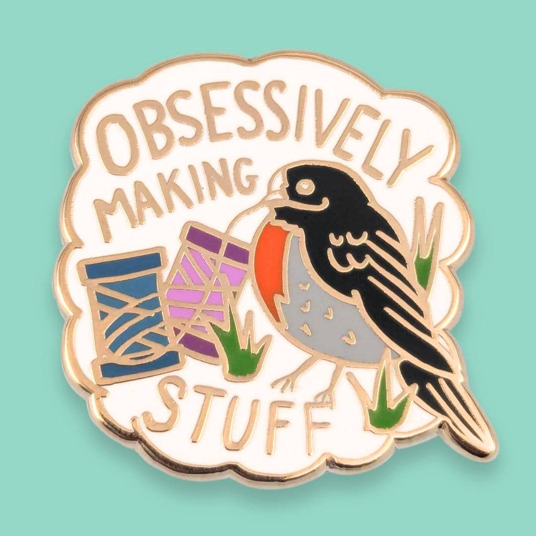 Obsessively Making Stuff Lapel Pin