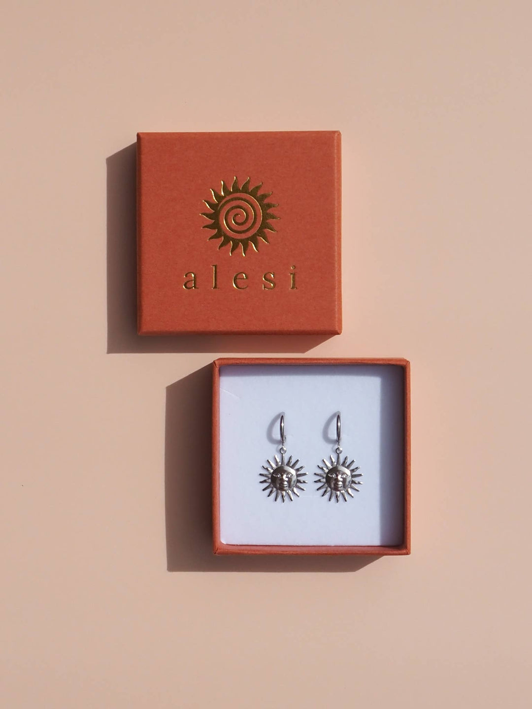 Silver Sun Earrings