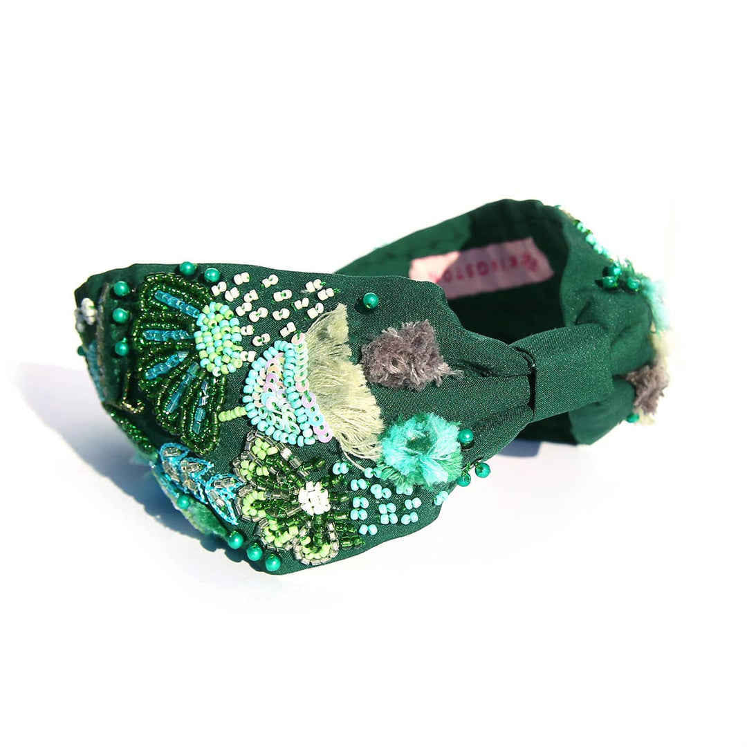 Emerald Blossom Headband