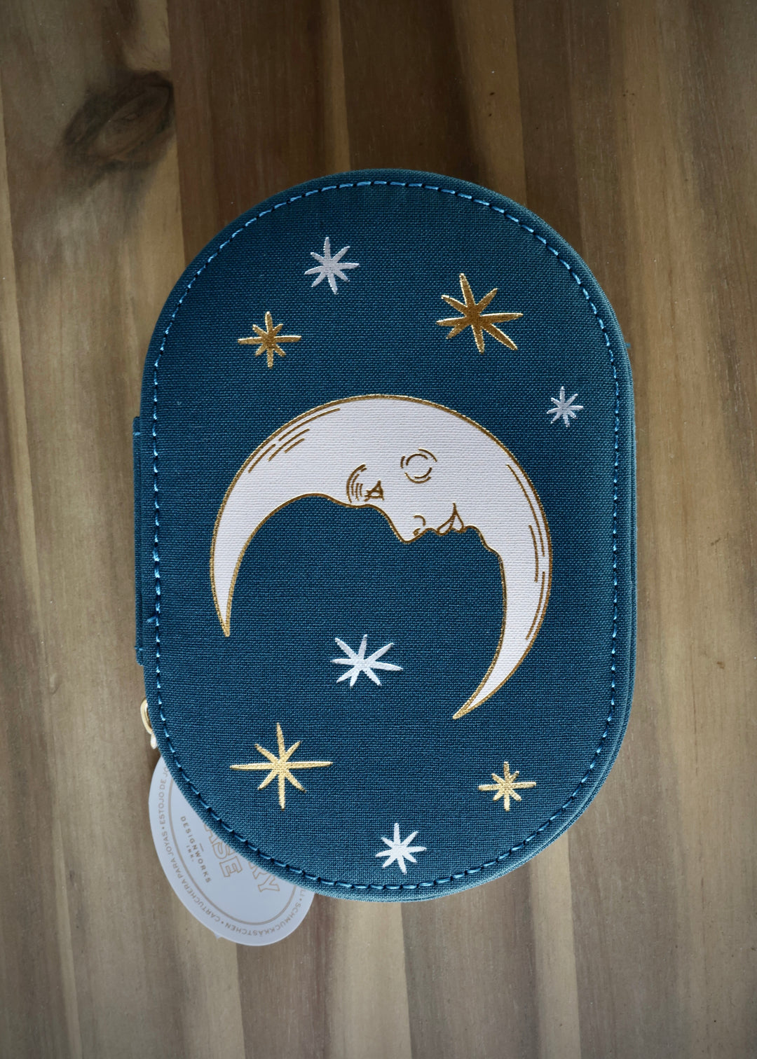 Oval Jewellery Case - Teal