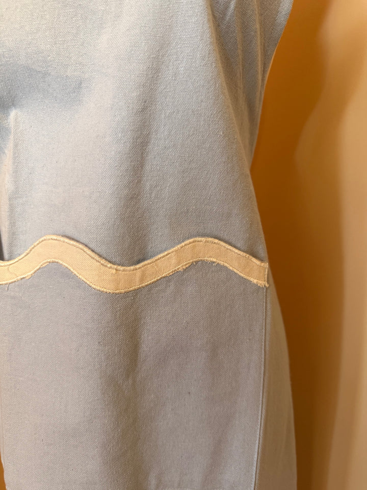 Virgo Cotton Apron 60x84cm Blue/white