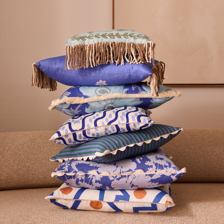 Cottage Garden Blue 60x40cm Cushion