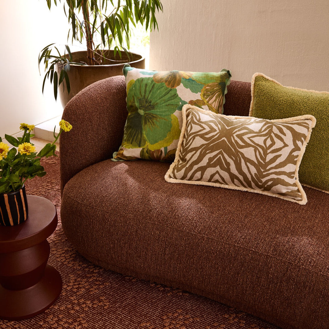 Grain Khaki 50cm Cotton Cushion
