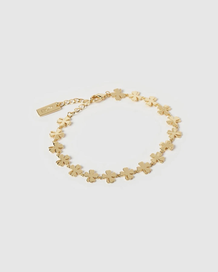 LUCKY CHARM GOLD CLOVER BRACELET