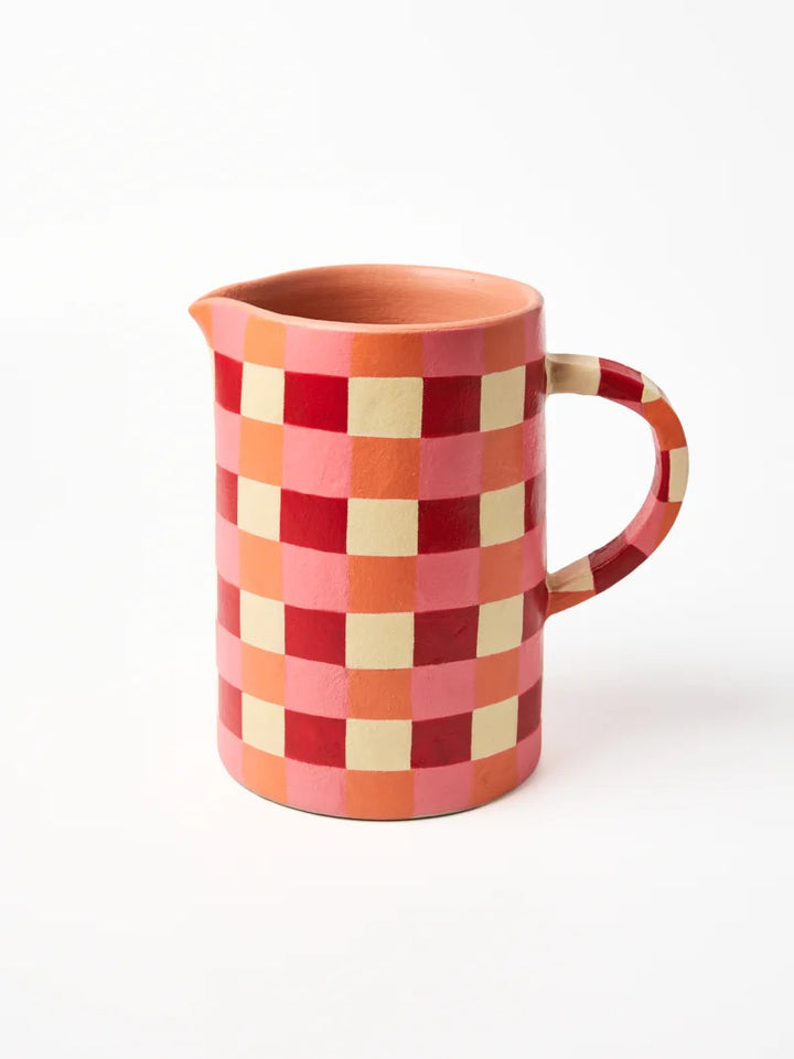 MAKER JUG ROSY CHECK