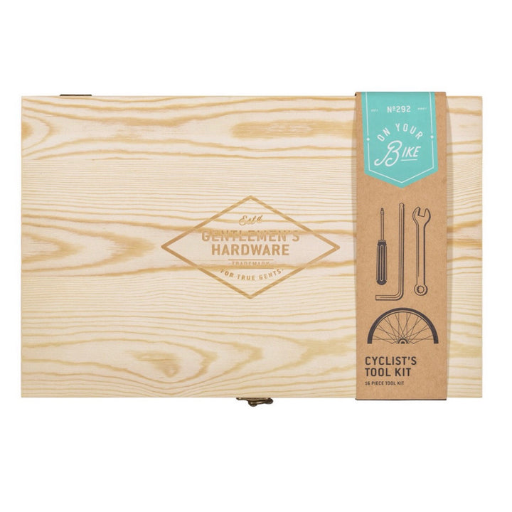 Bicycle Tool Kit in Wooden Box
