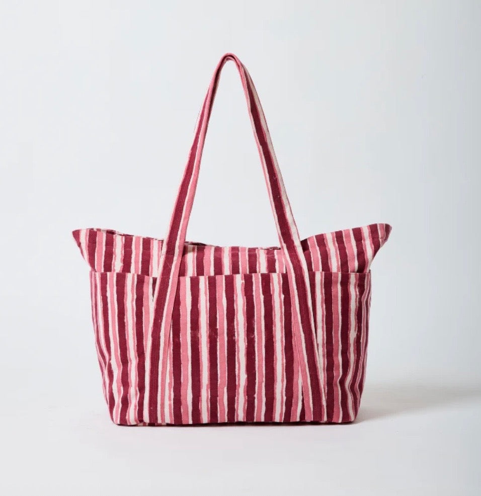 Billie Bag // Plum Stripe