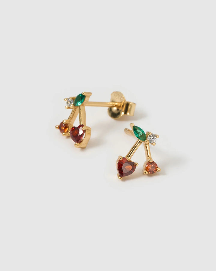 CHERRY BOMB STUD EARRINGS