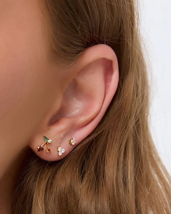 CHERRY BOMB STUD EARRINGS