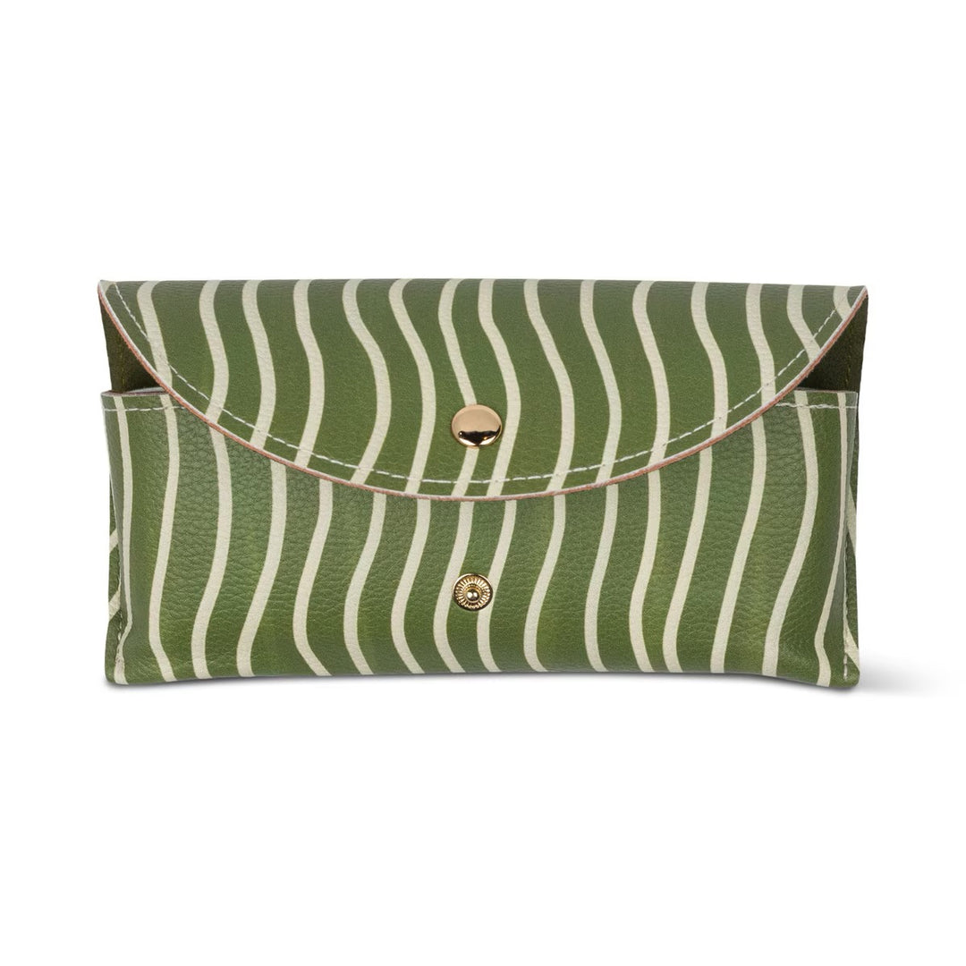 PU Printed Glasses Case - Wavy Stripe