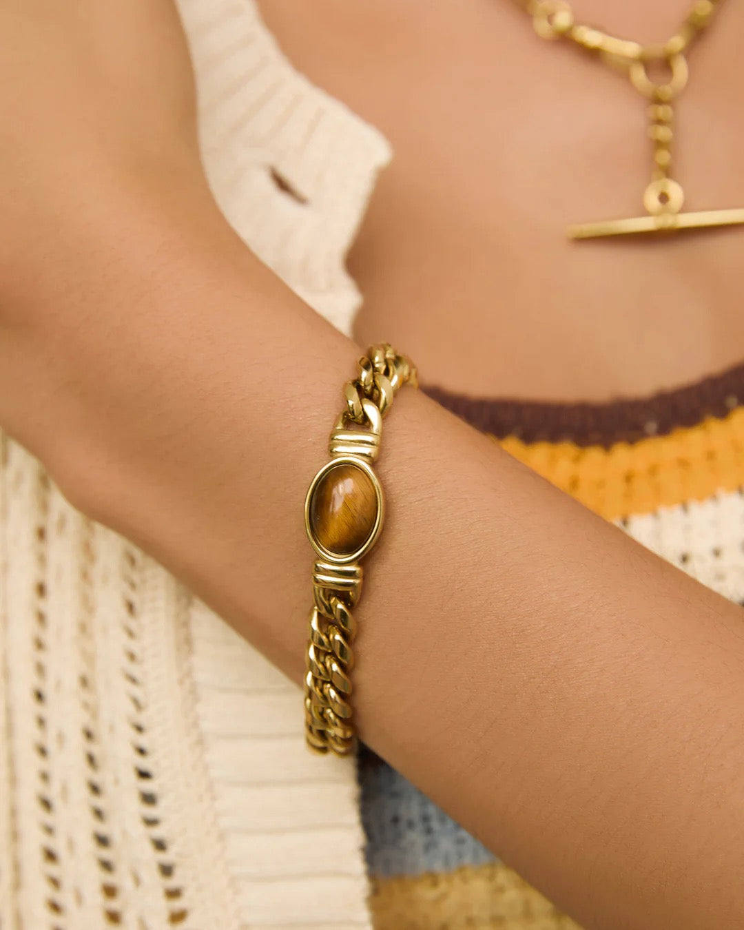 ODETTE BRACELET - TIGERS EYE