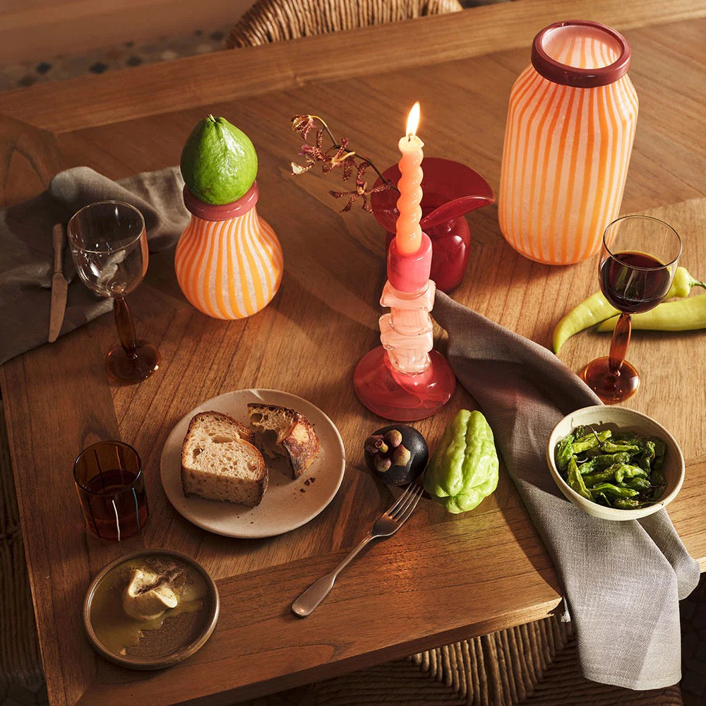 Tizi Medium Candle Holder | Orange