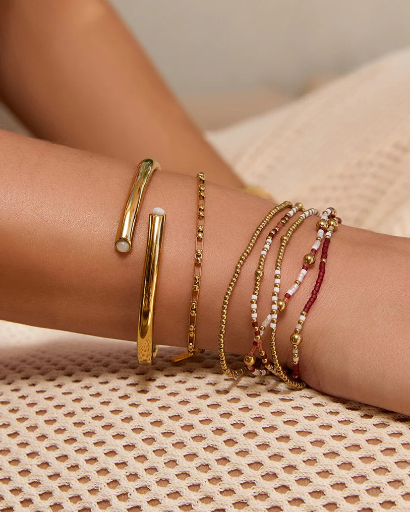 NELLIE BRACELET - BURGUNDY