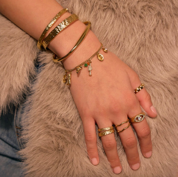 Rodeo Gold Charm Bracelet