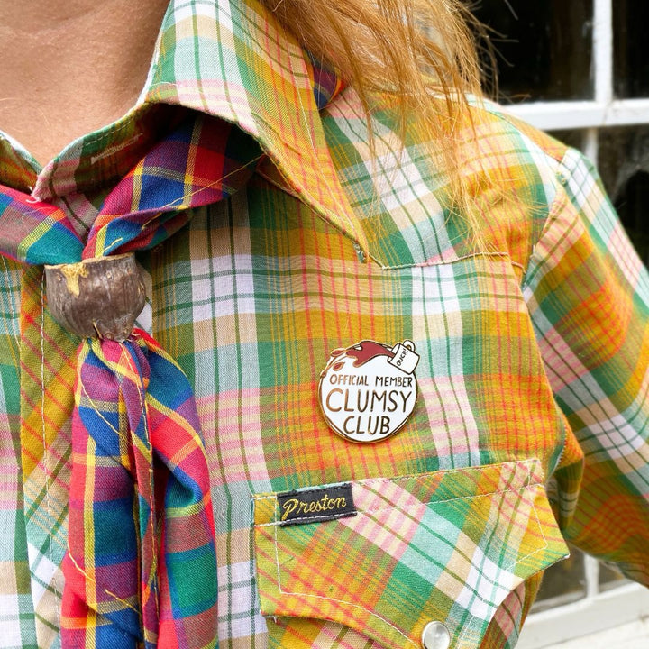 Clumsy Club Official Member Lapel Pin