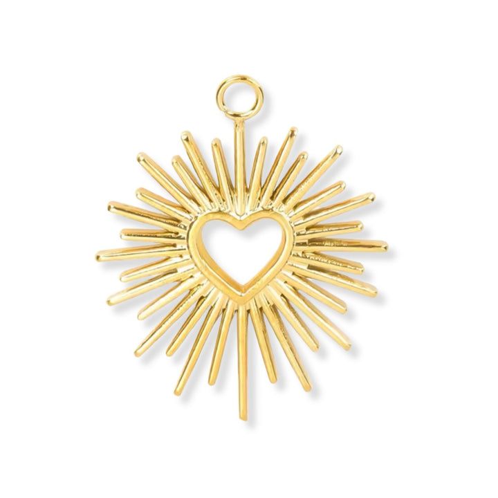 Sunbeam Heart Charm