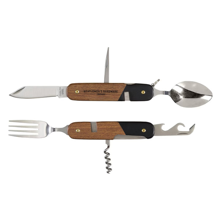 Camping Cutlery Tool, Wood