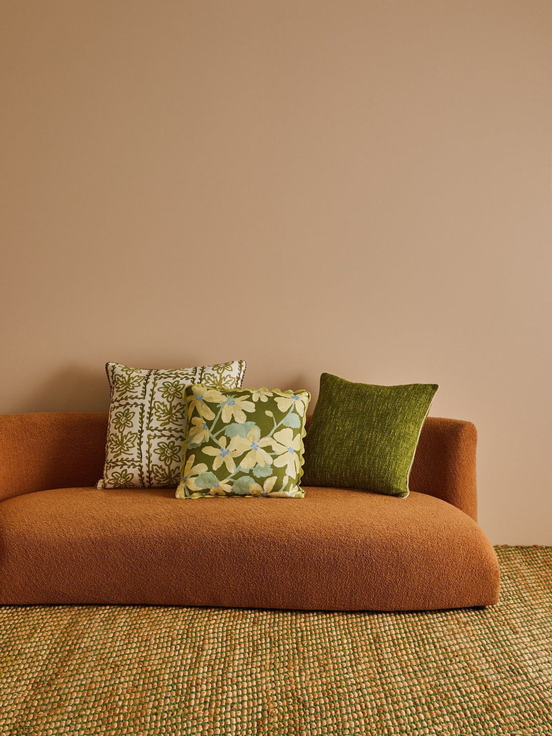Daisy Olive 60cm Cushion