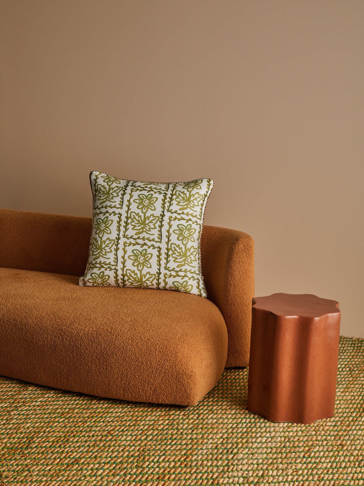 Daisy Olive 60cm Cushion
