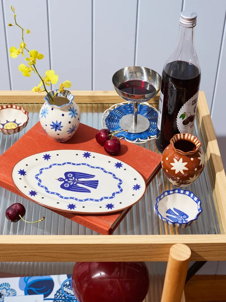 PALOMA VASE STAR BLUE