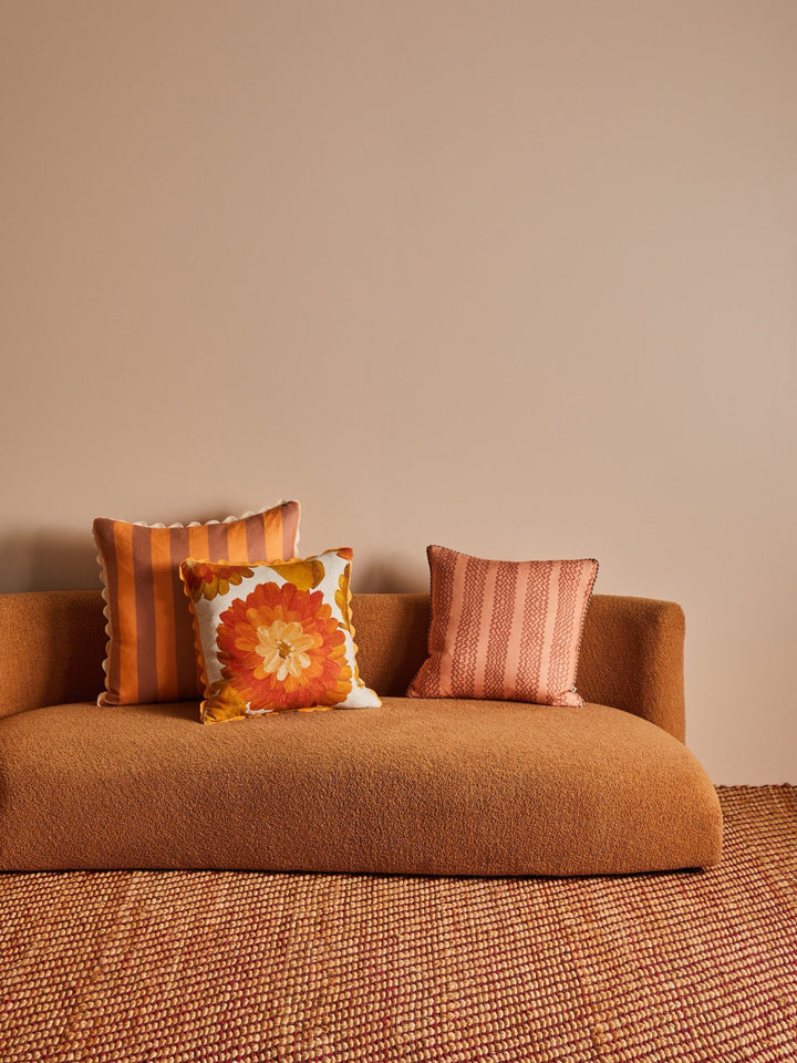 Mini Wave Terracotta 50cm Cushion
