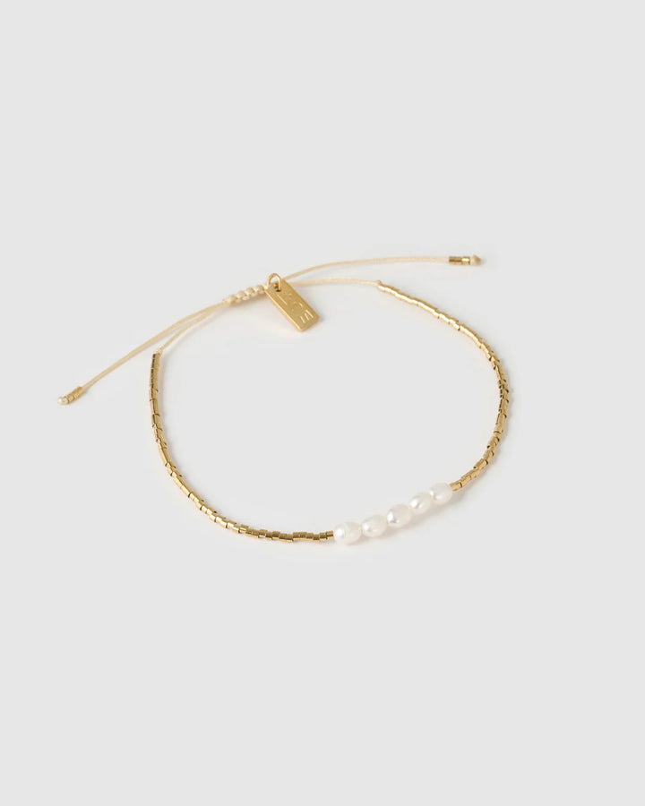 SELINE GOLD AND PEARL BRACELET