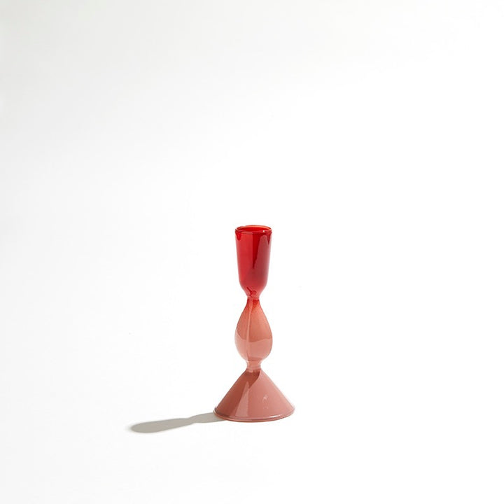 Maribel Candle Holder Short - Rose