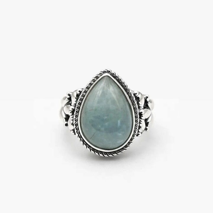 Mermaid Aquamarine Drop Ring