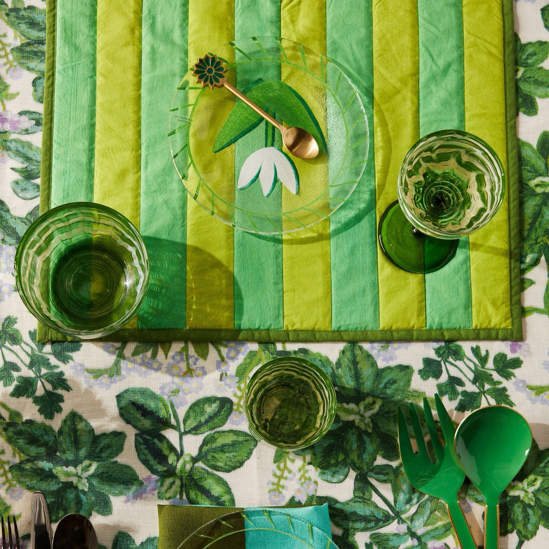 Stripe Green Placemat set of 4