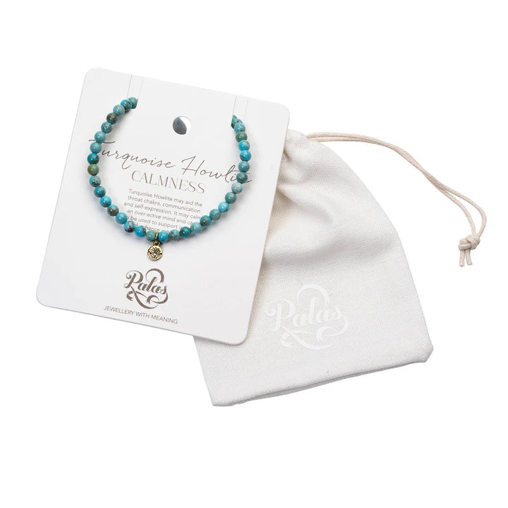 Turquoise howlite &