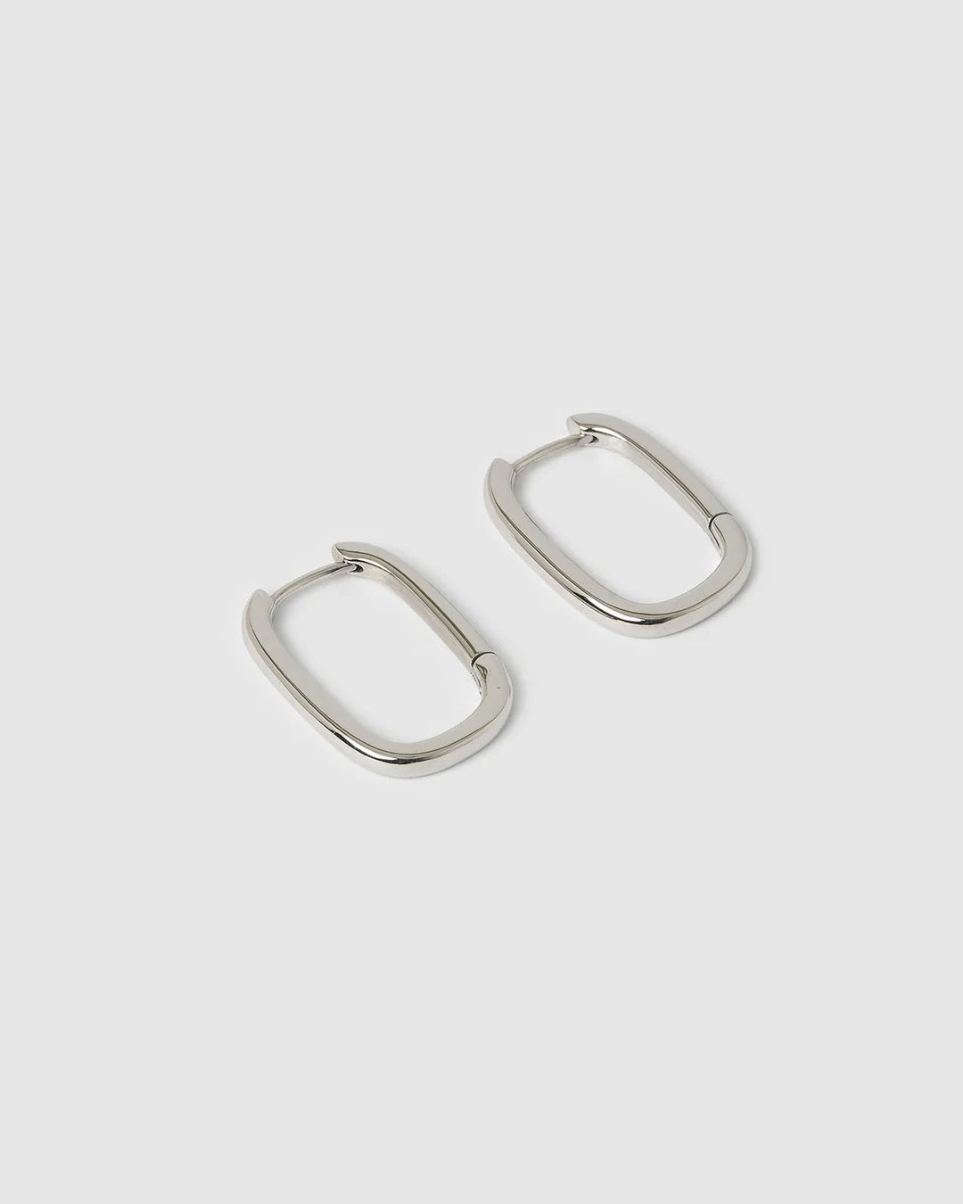 LINK-UP SILVER HOOP HUGGIES - LARGE