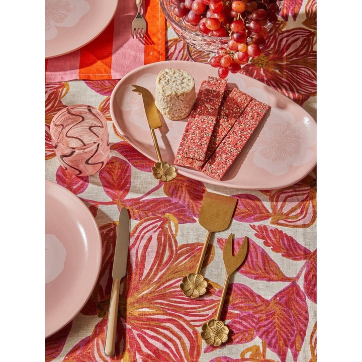 Jardin Pink Oval Plate