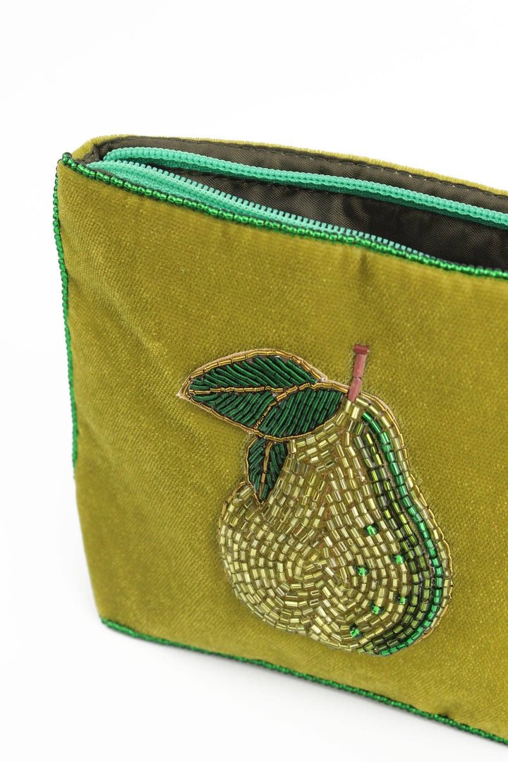 GREEN PEAR SMALL POUCH