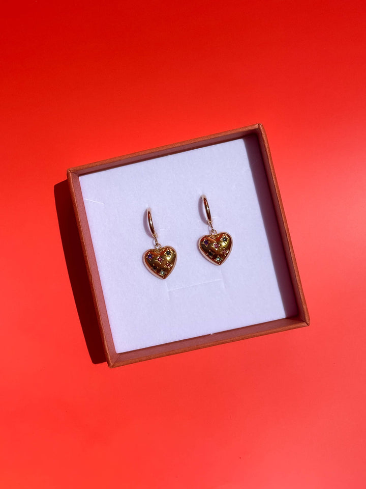 18K Gold Multi-colour Heart &