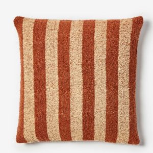 Stripe Chocolate 60cm Cushion