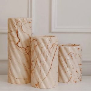 Twist Stone Vase Sofitel Gold Tall