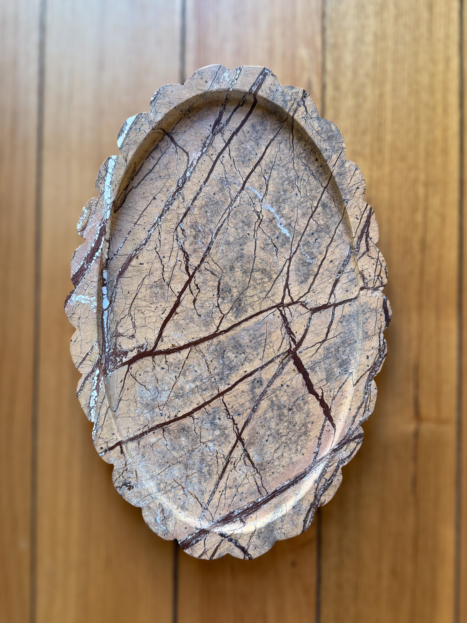 Florence Marble Tray 20x30cm Brown