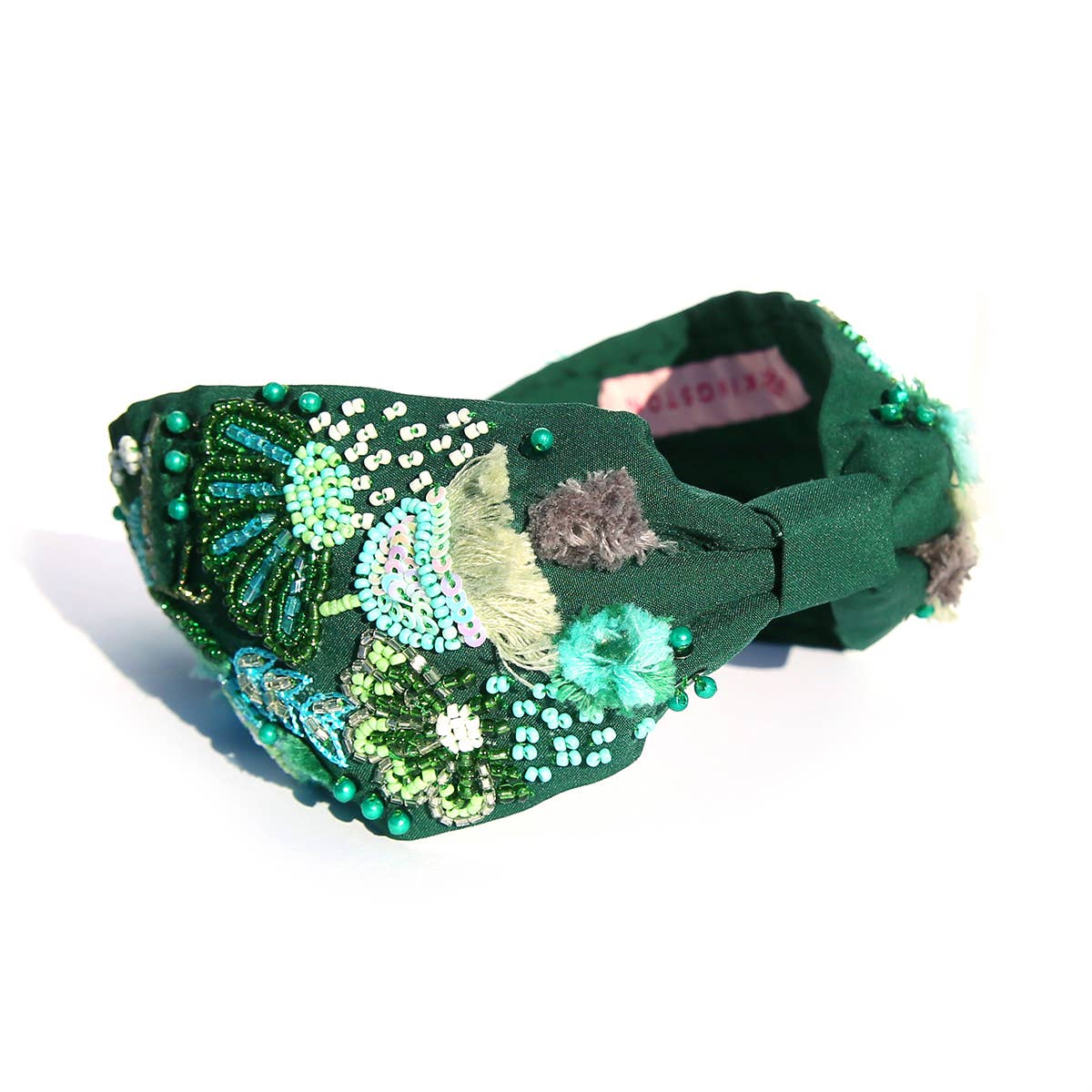 Emerald Blossom Headband - Image 2