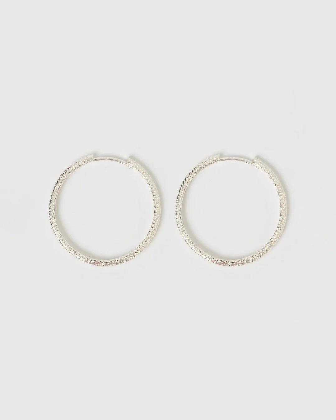 SEBASTIAN SILVER HOOP EARRINGS